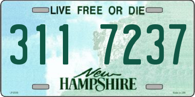 NH license plate 3117237