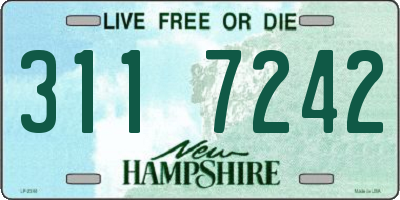 NH license plate 3117242