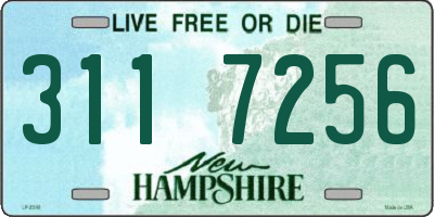 NH license plate 3117256