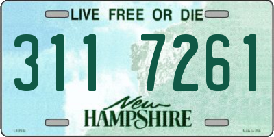 NH license plate 3117261