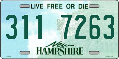 NH license plate 3117263