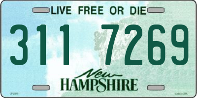 NH license plate 3117269