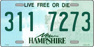 NH license plate 3117273