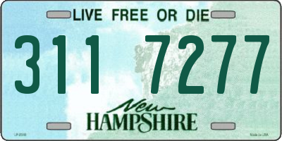 NH license plate 3117277