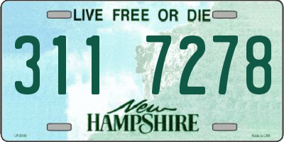 NH license plate 3117278