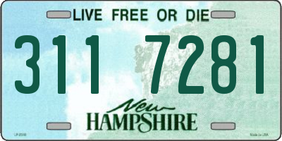 NH license plate 3117281