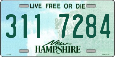 NH license plate 3117284