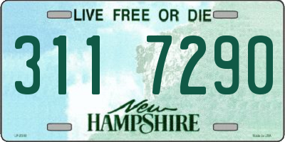 NH license plate 3117290