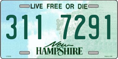 NH license plate 3117291
