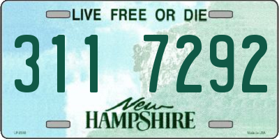 NH license plate 3117292