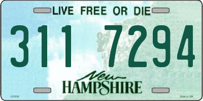NH license plate 3117294