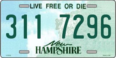 NH license plate 3117296