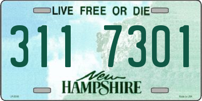 NH license plate 3117301
