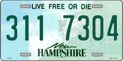 NH license plate 3117304
