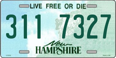 NH license plate 3117327