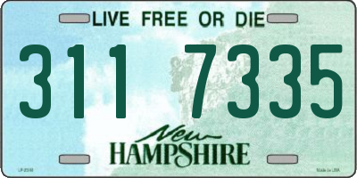 NH license plate 3117335