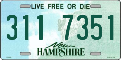 NH license plate 3117351