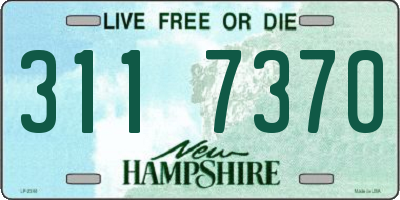 NH license plate 3117370