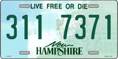 NH license plate 3117371