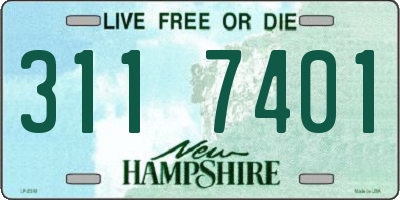 NH license plate 3117401
