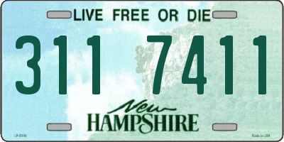 NH license plate 3117411