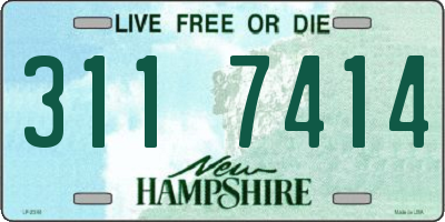 NH license plate 3117414