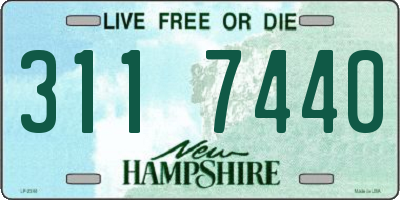 NH license plate 3117440