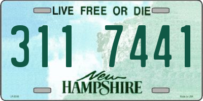 NH license plate 3117441