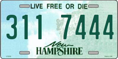 NH license plate 3117444