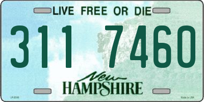 NH license plate 3117460