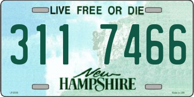 NH license plate 3117466