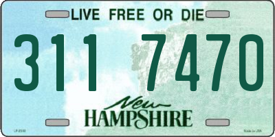 NH license plate 3117470
