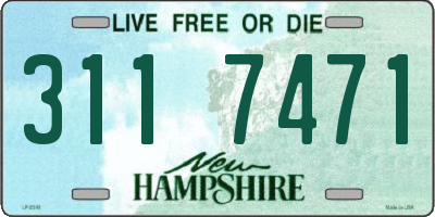 NH license plate 3117471