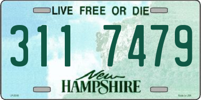 NH license plate 3117479