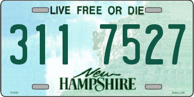 NH license plate 3117527
