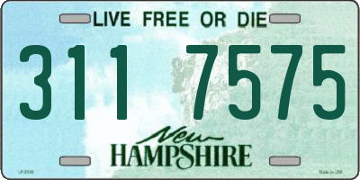 NH license plate 3117575