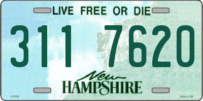 NH license plate 3117620