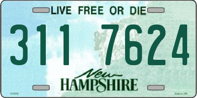 NH license plate 3117624