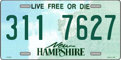 NH license plate 3117627