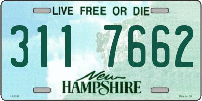 NH license plate 3117662