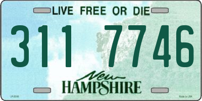 NH license plate 3117746