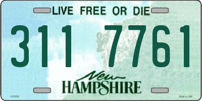NH license plate 3117761