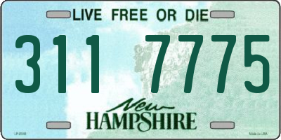 NH license plate 3117775