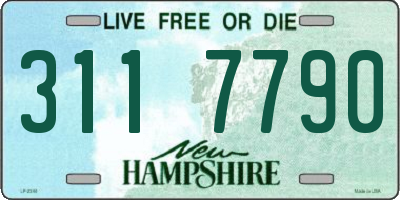 NH license plate 3117790
