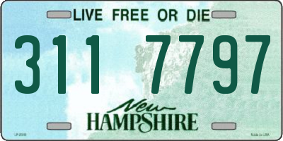 NH license plate 3117797