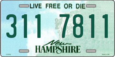 NH license plate 3117811