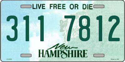 NH license plate 3117812