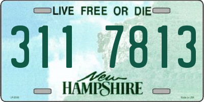 NH license plate 3117813