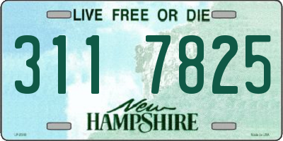 NH license plate 3117825