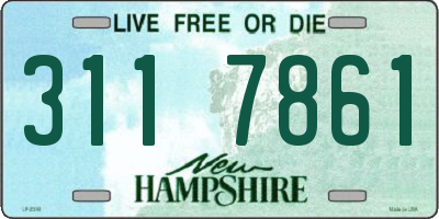 NH license plate 3117861